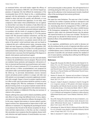 Multimodal Prehabilitation in Radioactive Iodine-Refractory Differentiated Thyroid Cancer ...