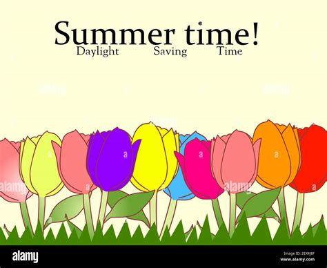 Illustration Daylight saving time Stock Photo - Alamy