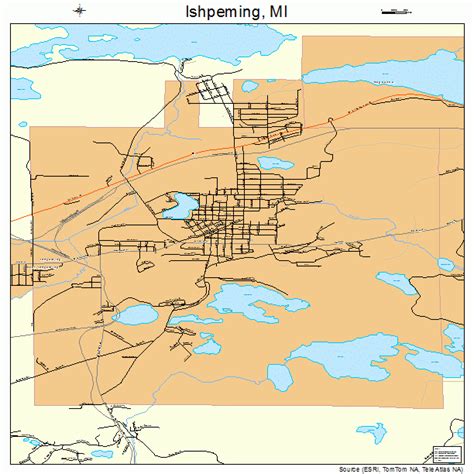 Ishpeming Michigan Street Map 2641220