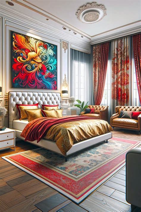 10 Red Curtains Bedroom Ideas