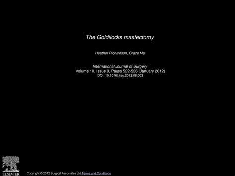 The Goldilocks mastectomy - ppt download