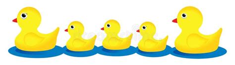 Rubber Duck Family stock illustration. Illustration of character - 6833118