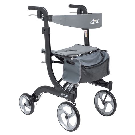 NITRO EURO STYLE ROLLATOR ROLLING WALKER, TALL - Med-Equip