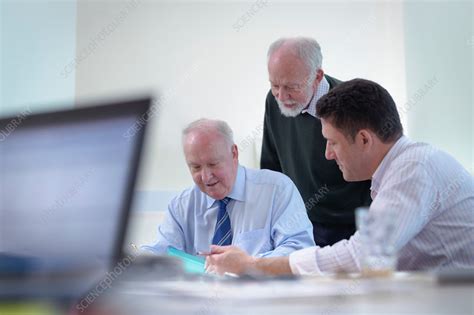 Scientists discussing pharmaceutical science project - Stock Image - F024/1073 - Science Photo ...