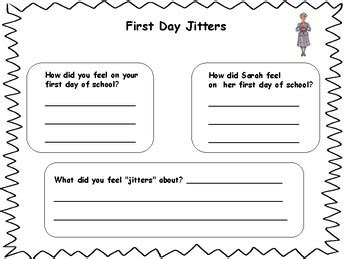 First Day Jitters/First Day of School Activities/Worksheets by Jessica ...