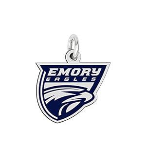 Amazon.com: Emory Eagles Sterling Silver Logo and School Color Charm ...