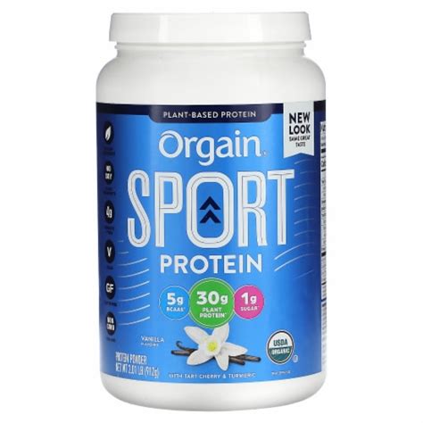 Orgain® Sport Organic Vanilla Plant-Based Protein Powder, 2.01 lb - Fry ...