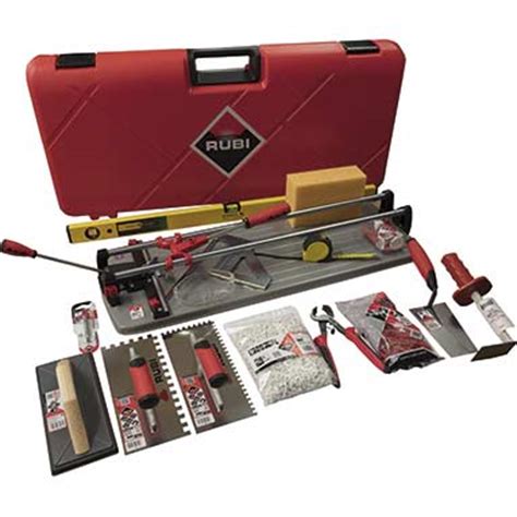 Silver Tools Kit - Inc Rubi Tiling Tools