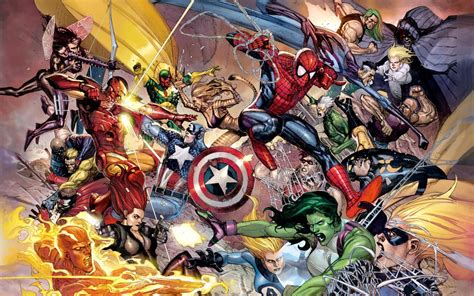 Wallpaper : anime, superhero, Marvel Comics, Iron Man, Captain America ...