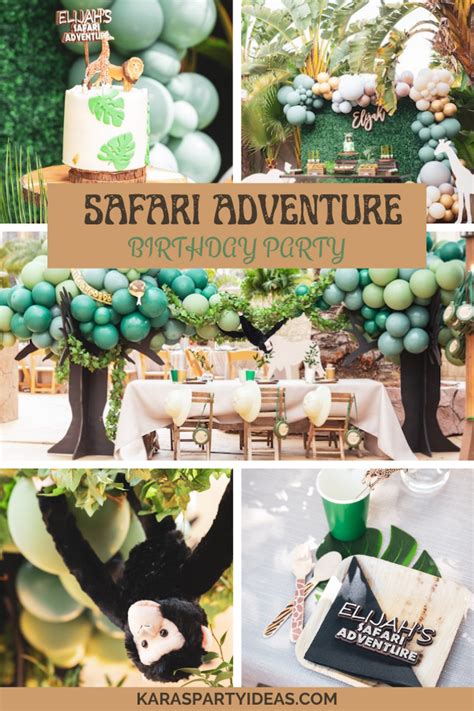 Kara's Party Ideas Safari Adventure Birthday Party | Kara's Party Ideas