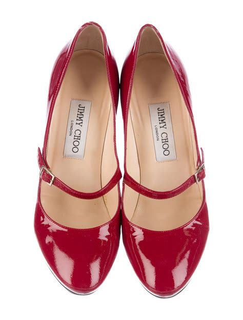 Jimmy Choo Patent Leather Mary Jane Pumps - Shoes - JIM63708 | The RealReal