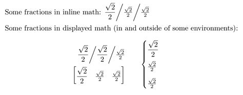 math mode - How do I get normal-sized fractions in my matrices? - TeX ...