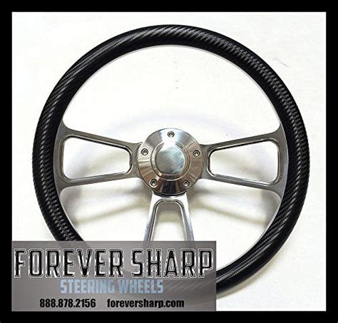 New World Motoring Boat Steering Wheel - Billet Aluminum w/ Carbon ...