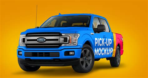 Pickup Truck Mockup PSD FREE :: Behance