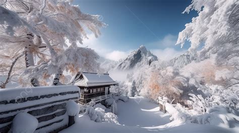 Temple Is Covered In Snow In Japan Background, Cold Image, Hd Photography Photo, Cloud ...