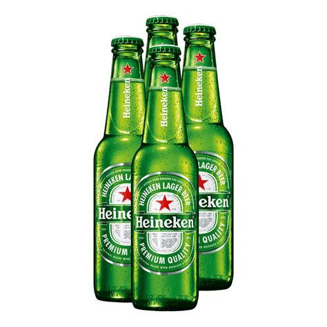 Heineken Bundle of 4 Bottles - Dutch Pale Lager Beer - 330ml - Boozy.ph