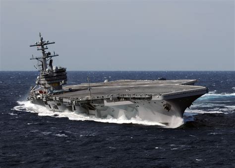 The aircraft carrier USS George H.W. Bush (CVN 77), the Navy's 10th and ...