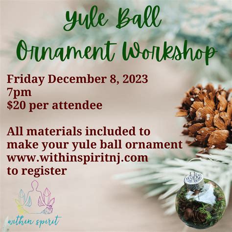 Yule Ball Ornament Making Workshop | Love Flemington