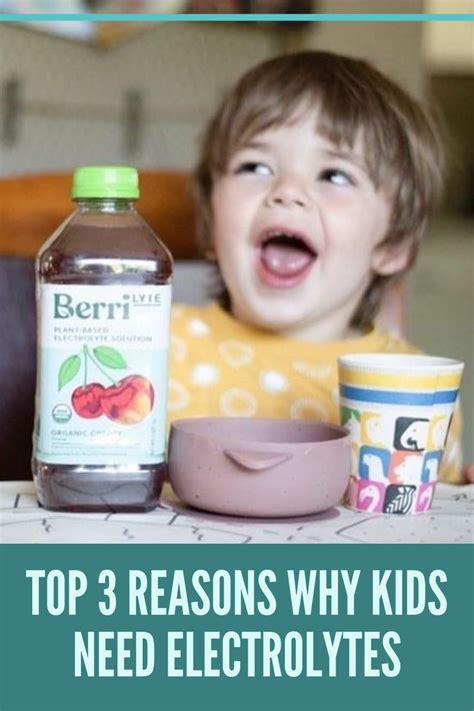 Top 3 Reasons Why Kids Need Electrolytes | Kids education, Kids and parenting, Kids