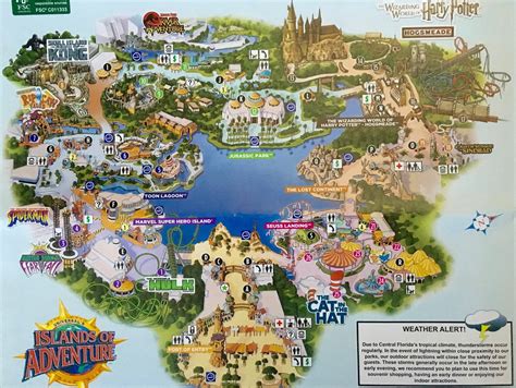 Harry Potter Islands Of Adventure Map