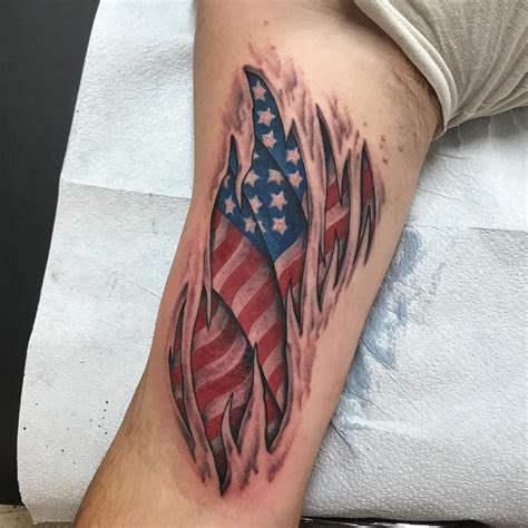 85+ Best Patriotic American Flag Tattoos — I Love USA (2019)