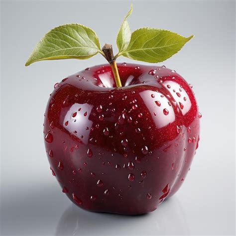 Premium AI Image | Glossy Red Candy Apple