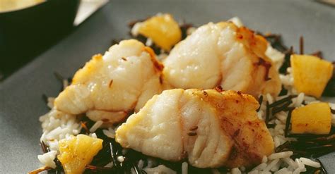 Baked Monkfish with Pineapple recipe | Eat Smarter USA