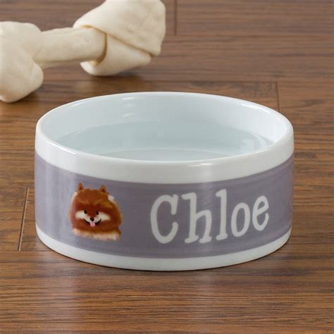 Personalized Small Dog Food Bowls - Dog Breeds - Pet Gifts