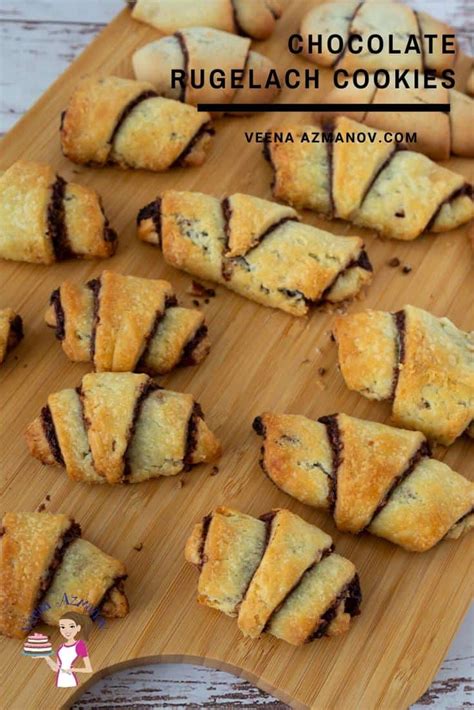 Chocolate Rugelach Cookies - Veena Azmanov Kitchen