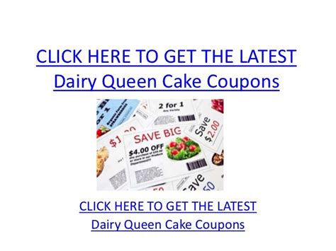 Dairy Queen Cake Coupons - Printable Dairy Queen Cake Coupons