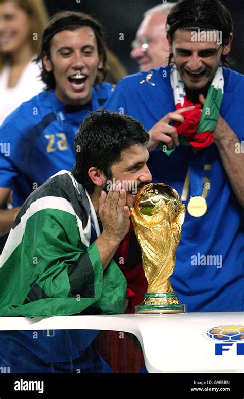 Italys gennaro gattuso kisses fifa world cup hi-res stock photography ...