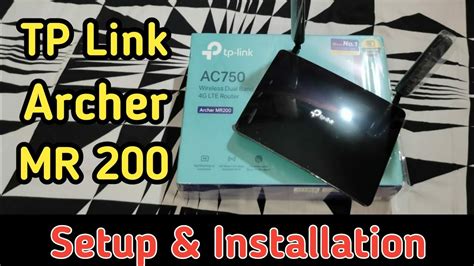 TP Link Archer mr200 | Setup & Installation | Best SIM Card Plug & Play Dual Band Router - YouTube