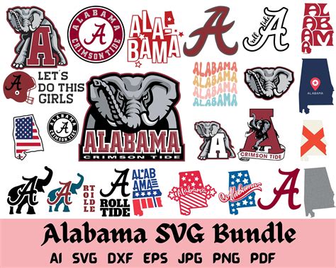 Alabama Svg Alabama Png Roll Tide Svg Alabama Football Svg - Etsy