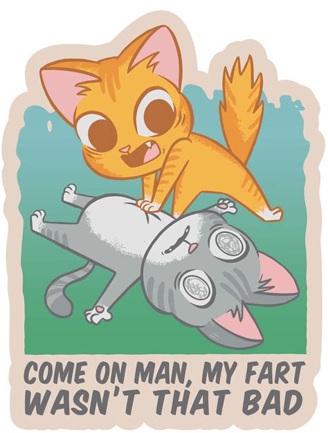 Cat fart Sticker - VulgrCo