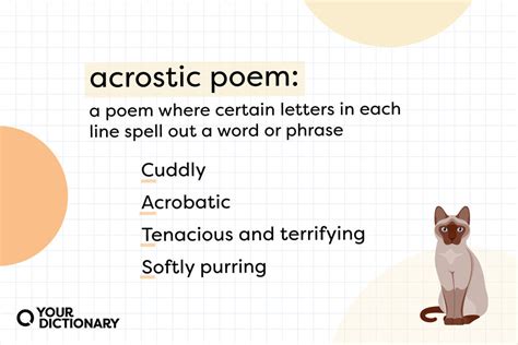 Acrostic Poem Examples & Template | YourDictionary