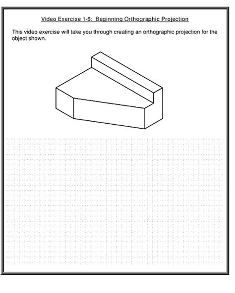 Orthographic Projection Worksheets 302886 | Free Worksheets Samples