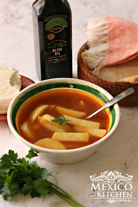 Mexican Potato Soup - Easy & Incredible Tasty! - Mexico in My Kitchen