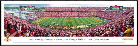 Iowa State Cyclones Stadium Panoramic Photo Standard Frame