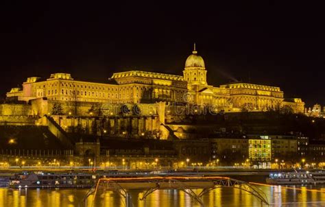 Buda Castle Night View, Budapest, Hungary Stock Photo - Image of culture, castle: 23098896