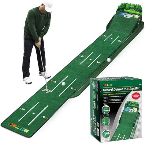 Amazon.com : HUAEN Golf Putting Green Putting Mat Indoor & Outdoor with ...