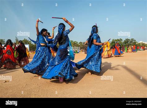 Girls performing stick dance Kolattam, Navaratri Celebration at ...