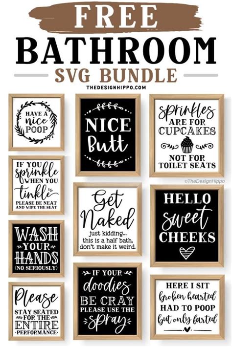 Free Bathroom Symbol Svg : Seat Yourself Stay Seated Bathroom Signs Svg ...