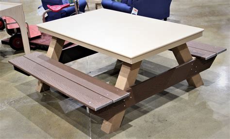 Durabuilt Outdoor Classroom Table with Benches and Smooth Top