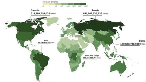 The Worlds trees, mapped : r/ecology