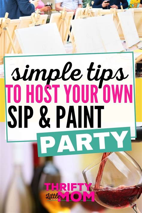 Simple Sip and Paint Party Ideas for a Night IN with Friends | Paint party, Craft night party ...