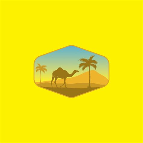 desert logo illustration design 26125847 Vector Art at Vecteezy