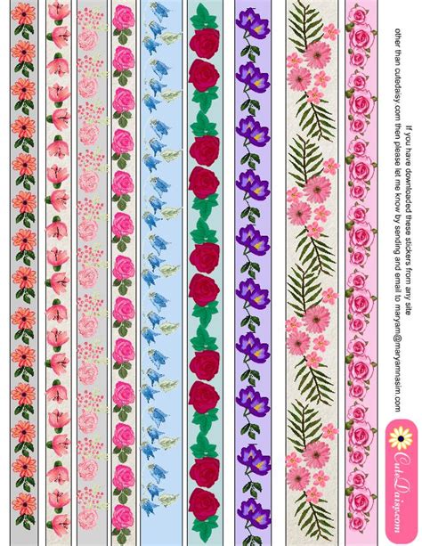 Washi Tape Printables - Printable Calendars AT A GLANCE