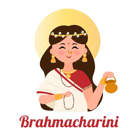 Brahmacharini Ji Goddess Durga Happy Navratri Forms Of Mata Devi ...