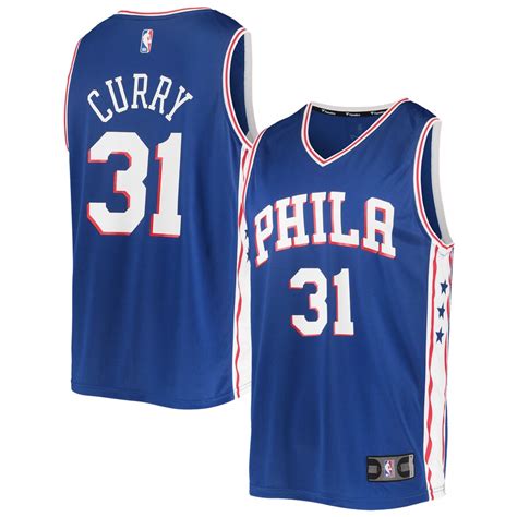 Men's Fanatics Branded Seth Curry Royal Philadelphia 76ers 2020/21 Fast ...