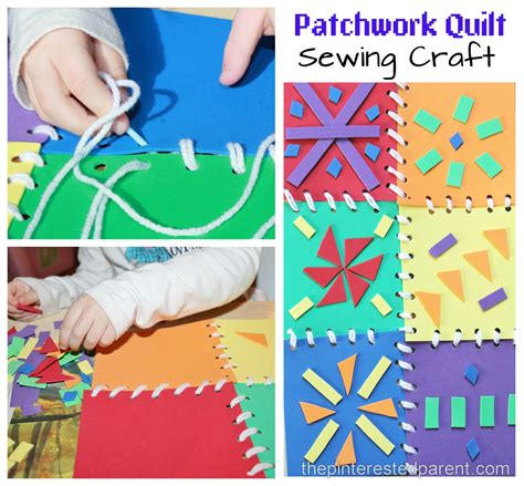 Patchwork Quilt Sewing Craft & Activity – The Pinterested Parent